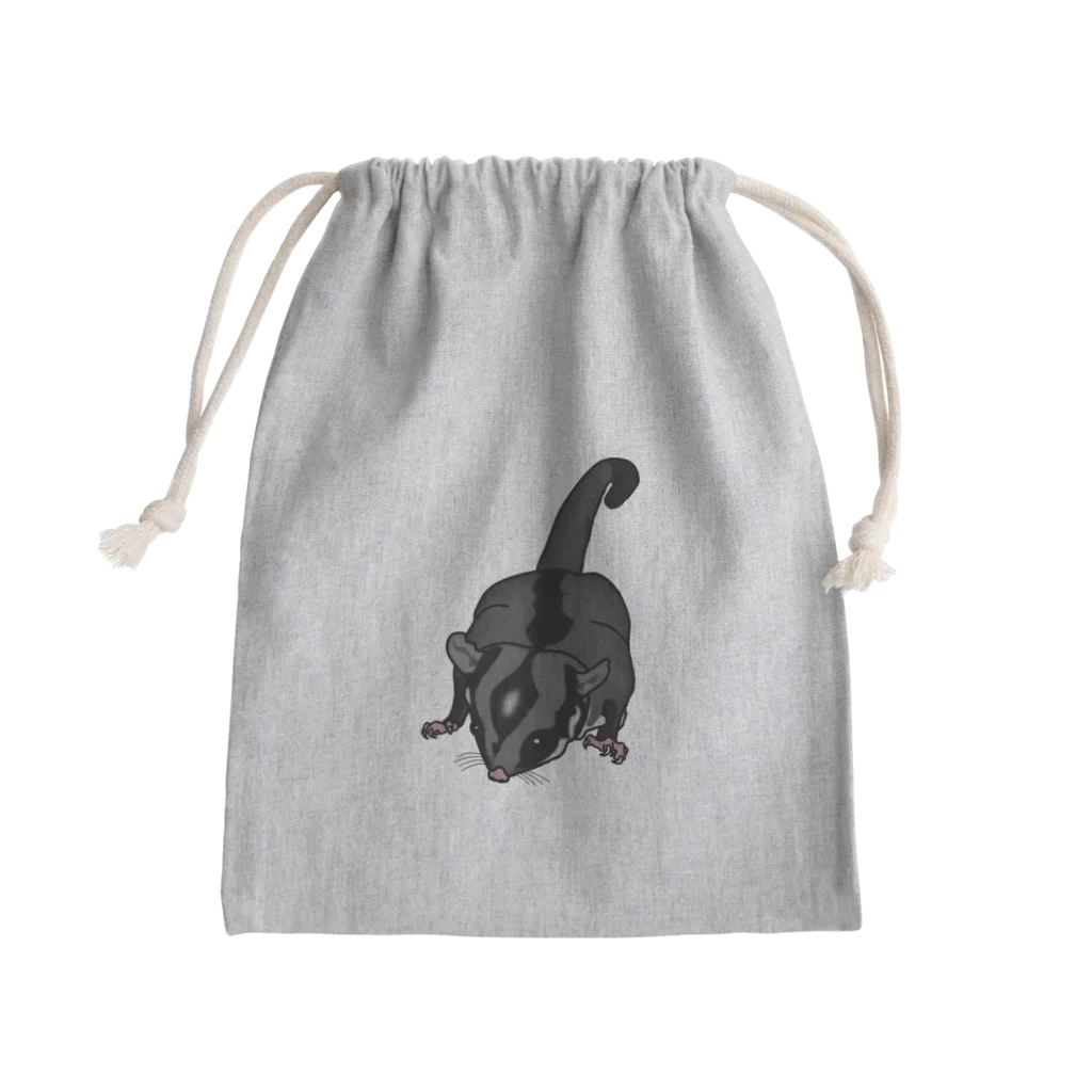 P-Life【プレコ暮らしのプレコグッズ】の【フクロモモンガ】 Mini Drawstring Bag