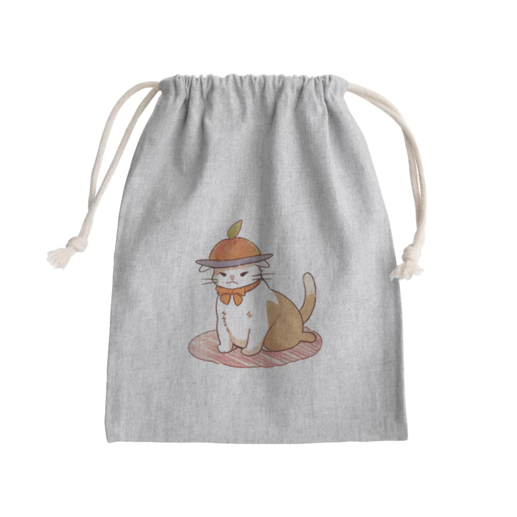 りーおすふぇんがりーのお腹ペコペコで具になっちゃったねこにゃん Mini Drawstring Bag