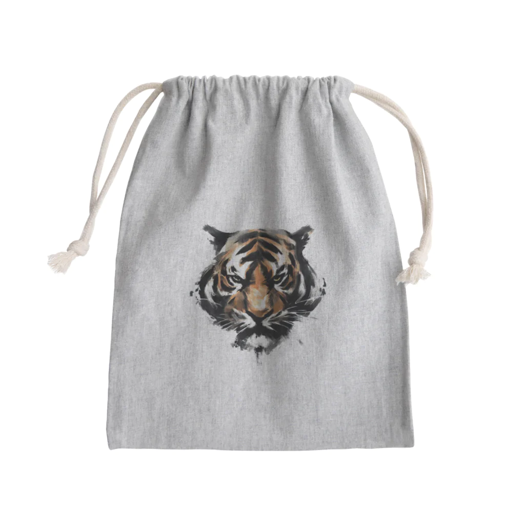 スバルSUZURI店のTiger 01 Mini Drawstring Bag