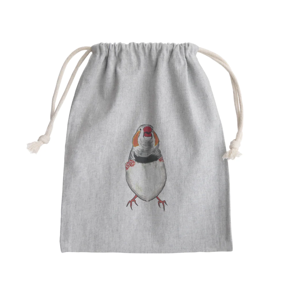 森図鑑の[森図鑑] 和風錦華鳥 Mini Drawstring Bag