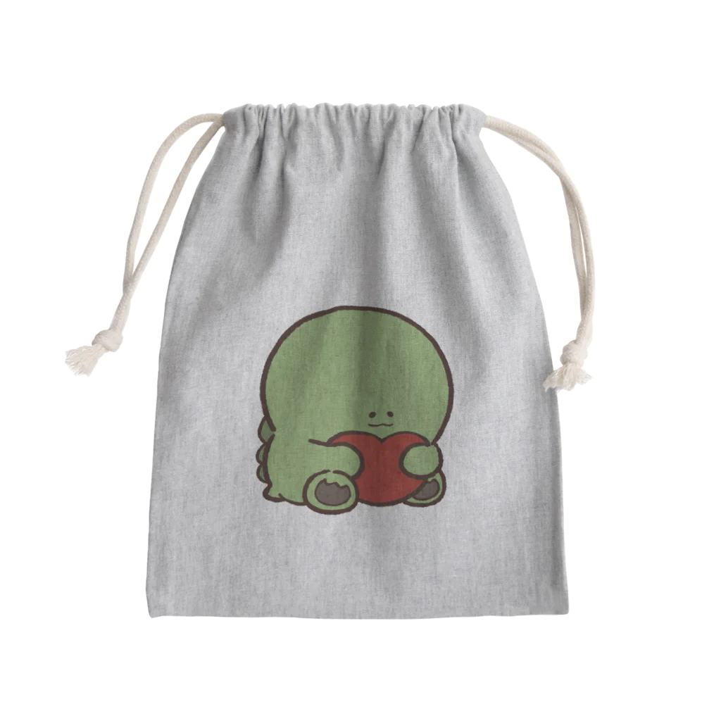 ちますけの抱っこかいじゅう。(赤) Mini Drawstring Bag