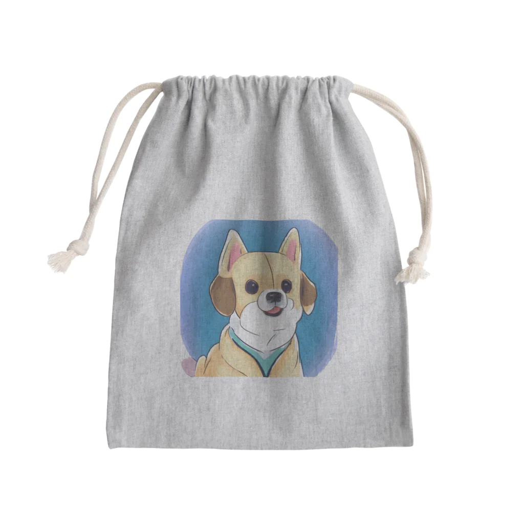 デザインフィンドのかわいい犬のベリー君 Mini Drawstring Bag