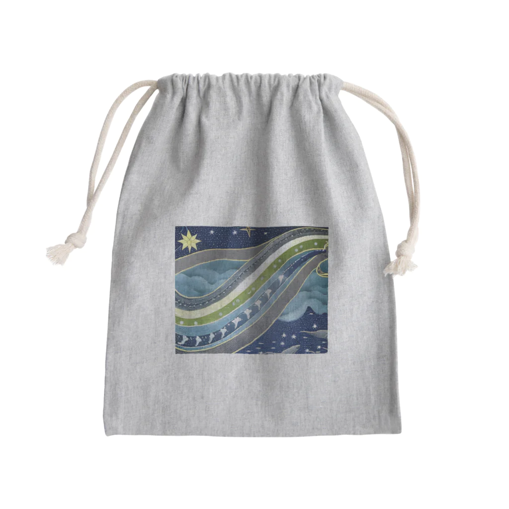 the blue seasonのウミヘビ座 Mini Drawstring Bag