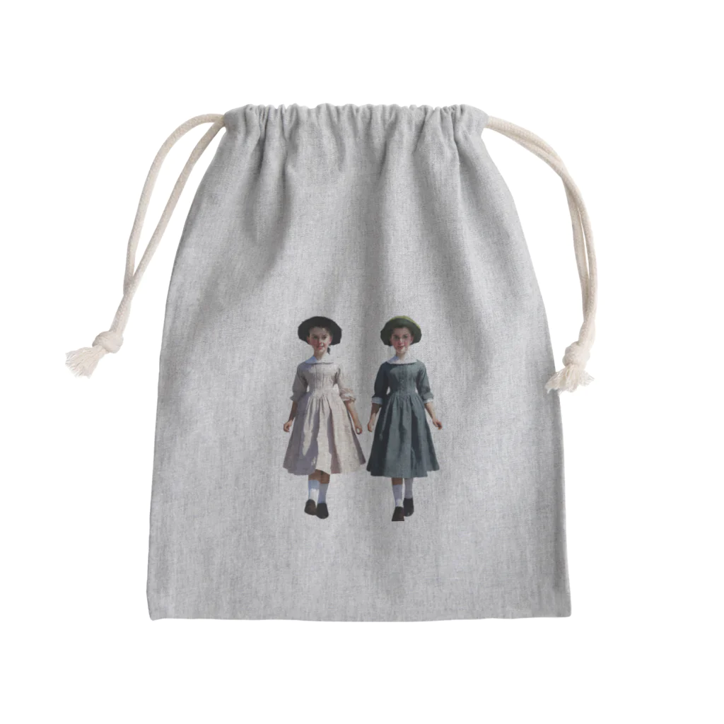 あおはるのかわいい双子ちゃん Mini Drawstring Bag