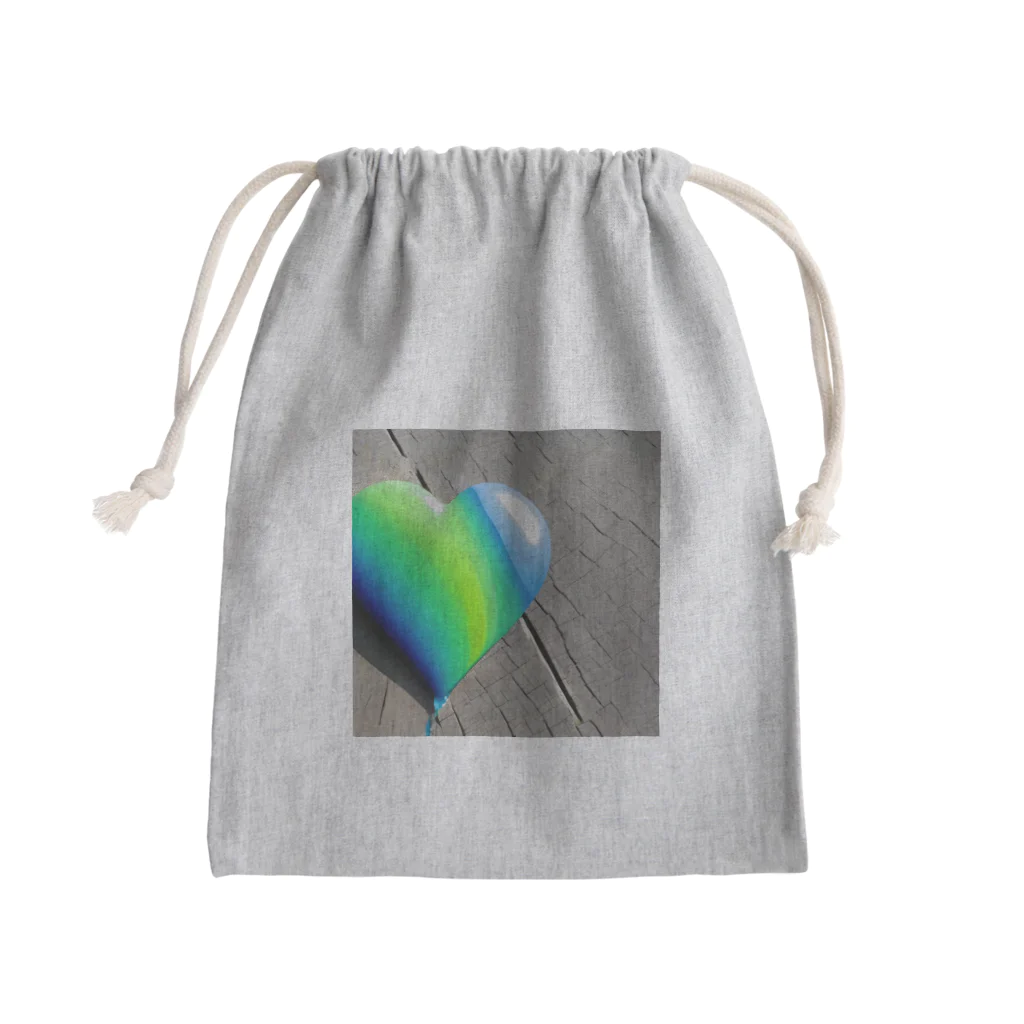 yasiのしずくの心 Mini Drawstring Bag