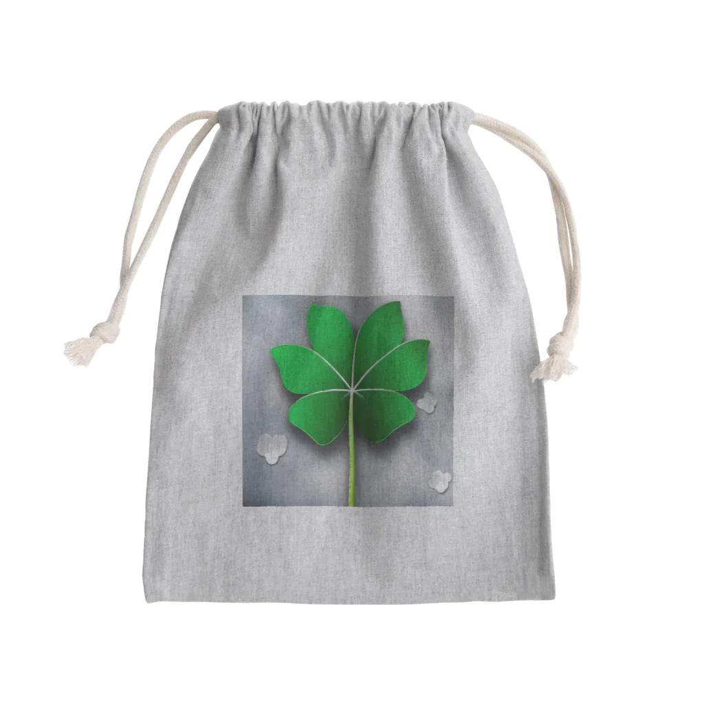 可愛いトレジャーのクローバー六葉 Mini Drawstring Bag