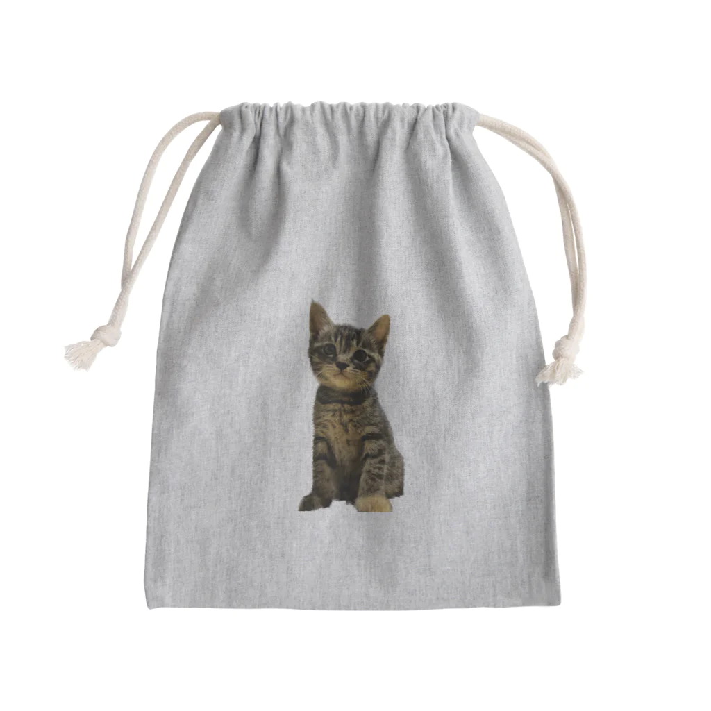 ソヒのショップのお座りする子猫 Mini Drawstring Bag