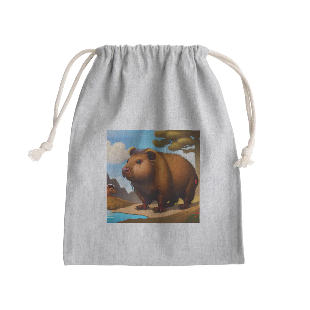 カピバラ大好きのカピバラ大好き Mini Drawstring Bag