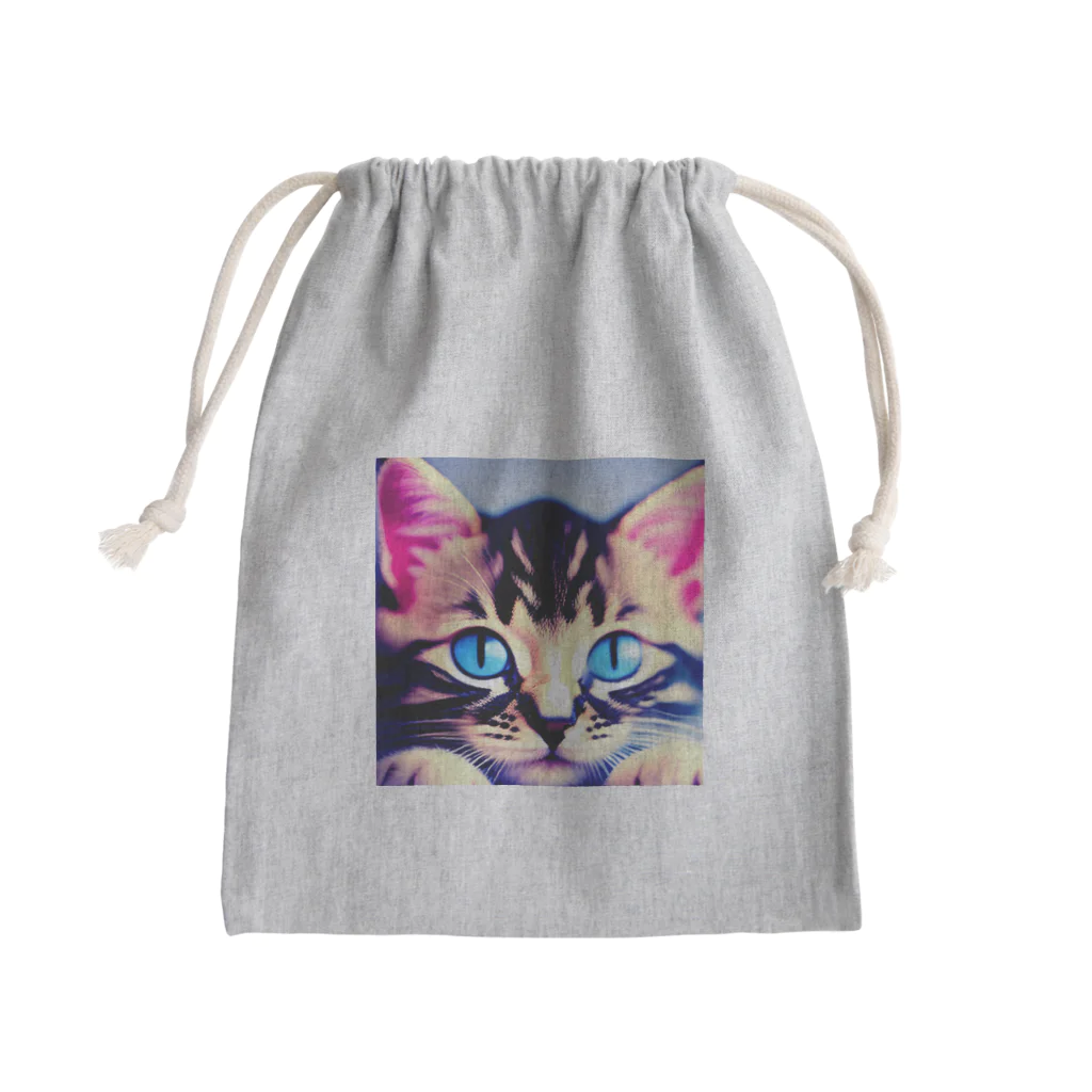 Hiyatanuのかわいい子猫 Mini Drawstring Bag