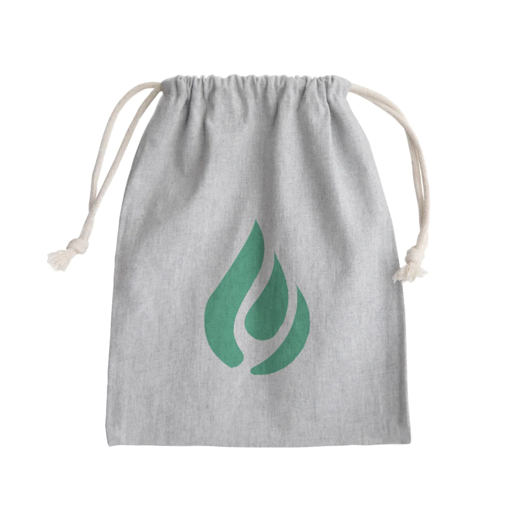 おみタイムselectionの緑の炎 Mini Drawstring Bag