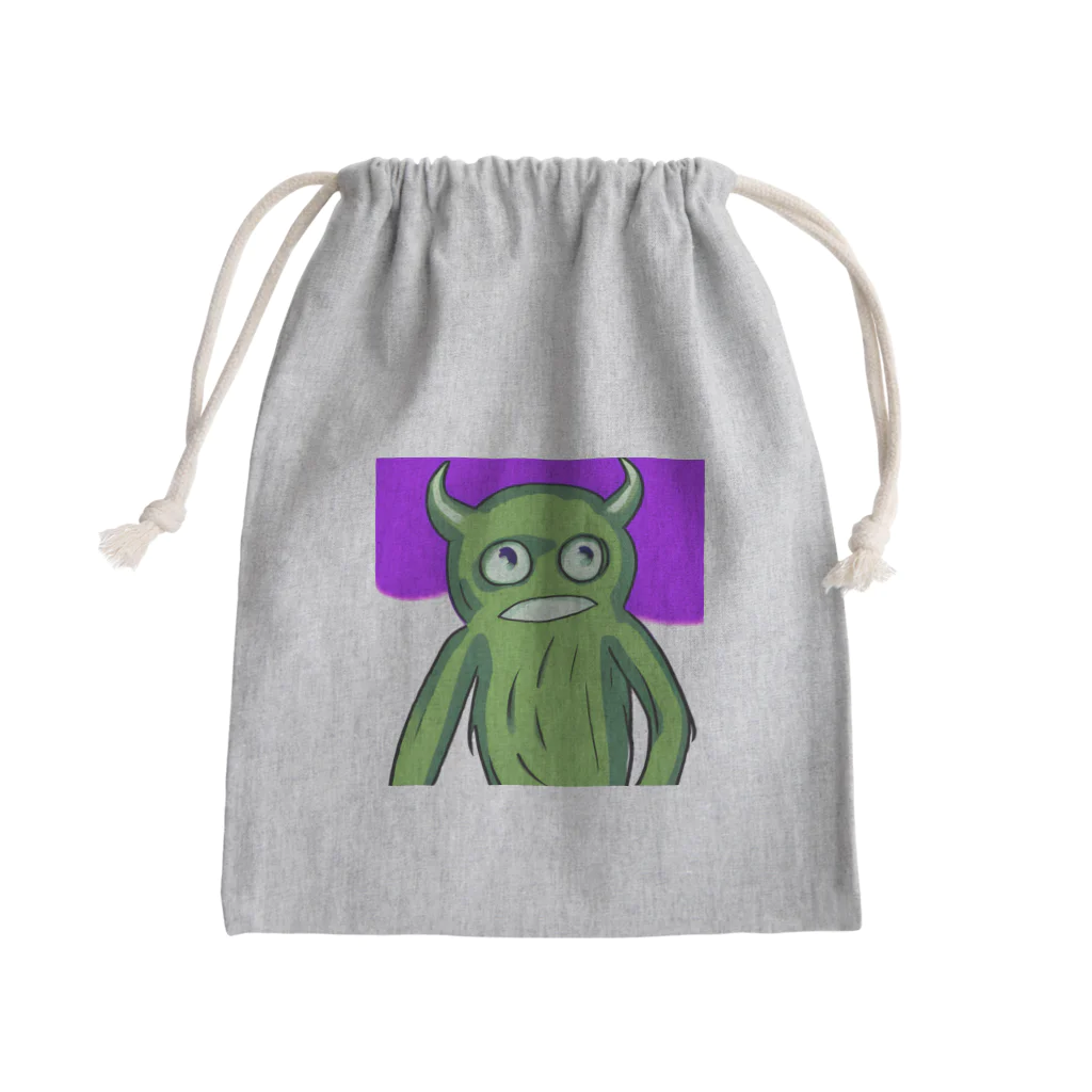 おじさんショップの可愛いモンスター Mini Drawstring Bag