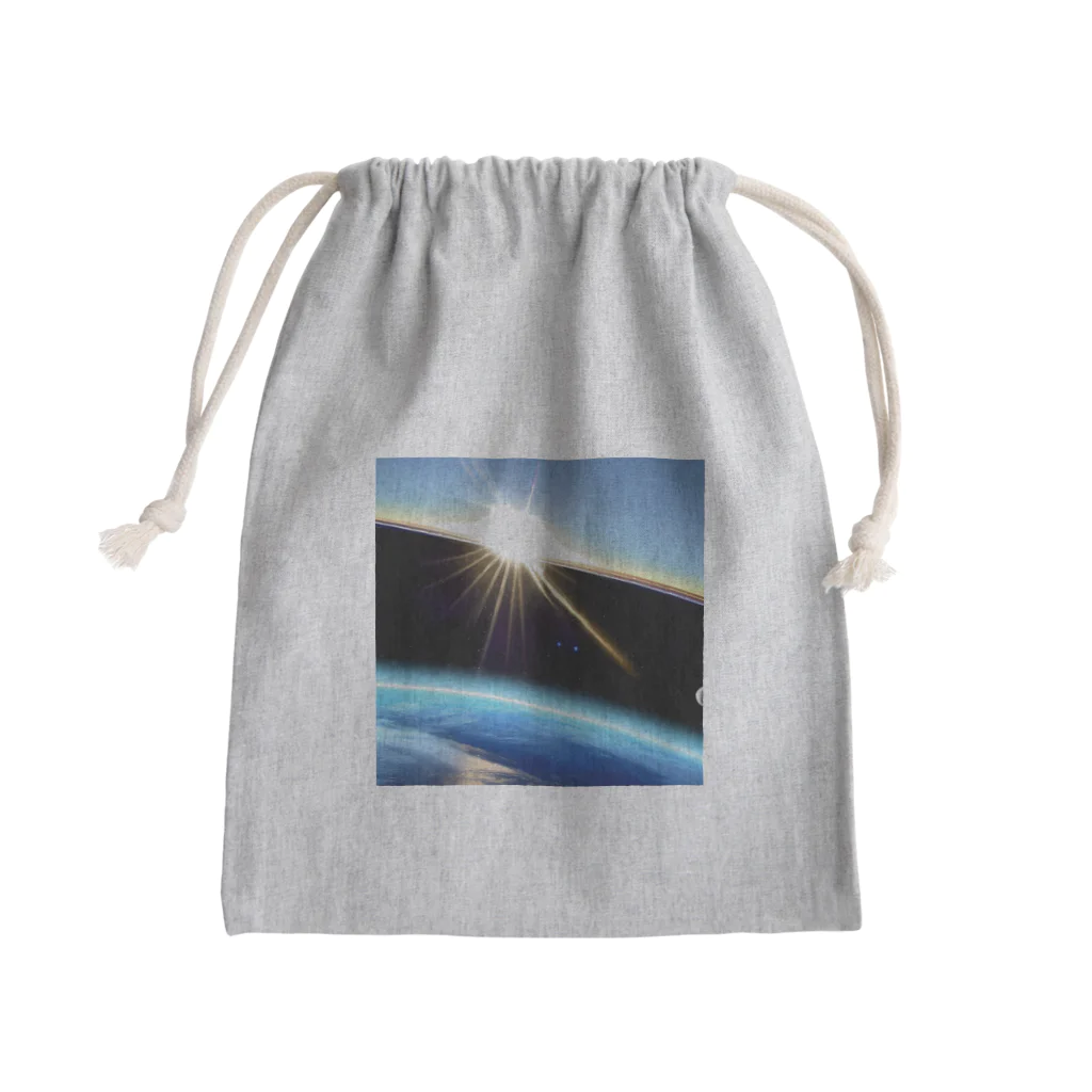 dolphineの宇宙へGo! Mini Drawstring Bag