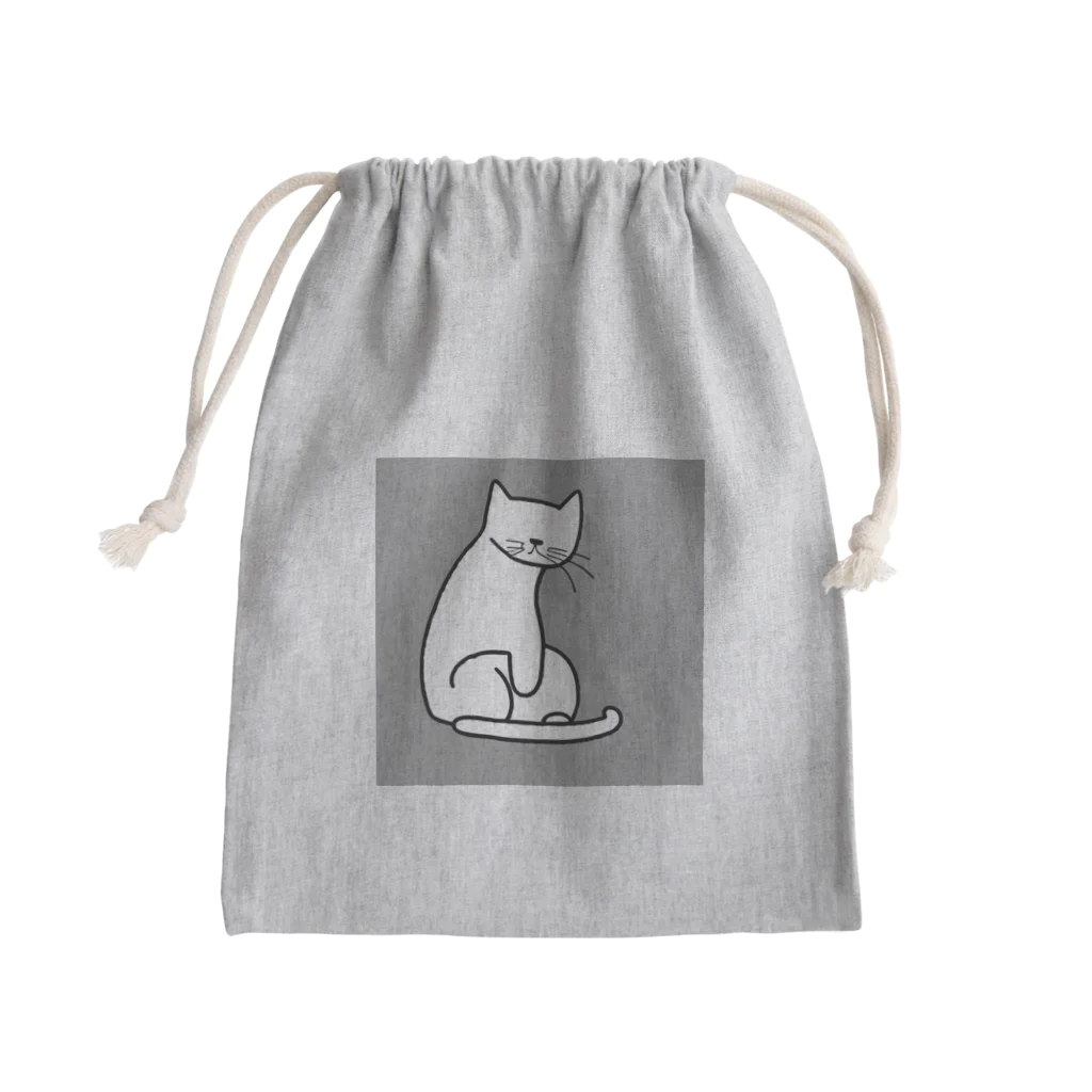 mfatuの見守りネコちゃん Mini Drawstring Bag