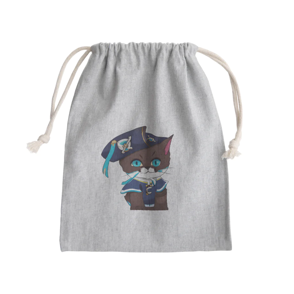 可愛い猫ちゃんの海賊うみ猫ちゃん Mini Drawstring Bag