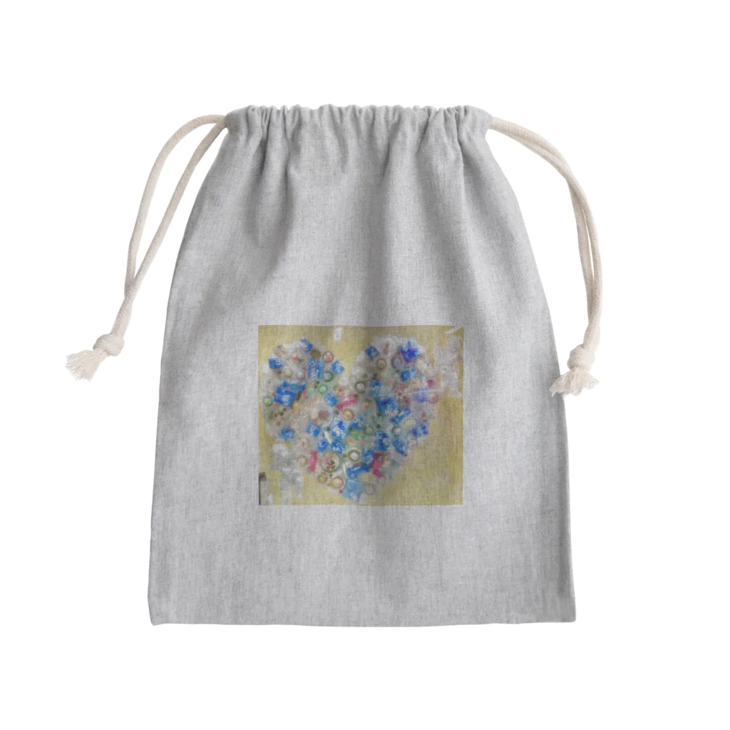 chappytweetyのブルーエンジェルハート♡ Mini Drawstring Bag