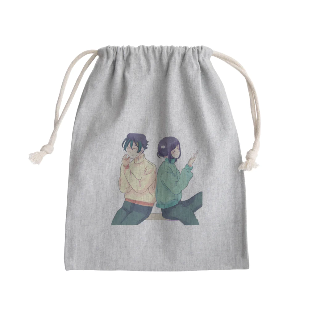 kappaの背中合わせで語り合う Mini Drawstring Bag