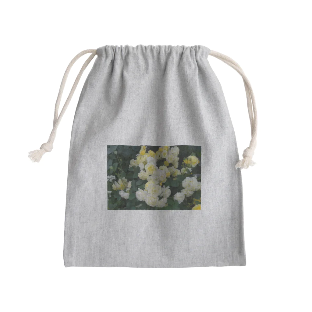 bitpiyoの黄色い薔薇の花 Mini Drawstring Bag