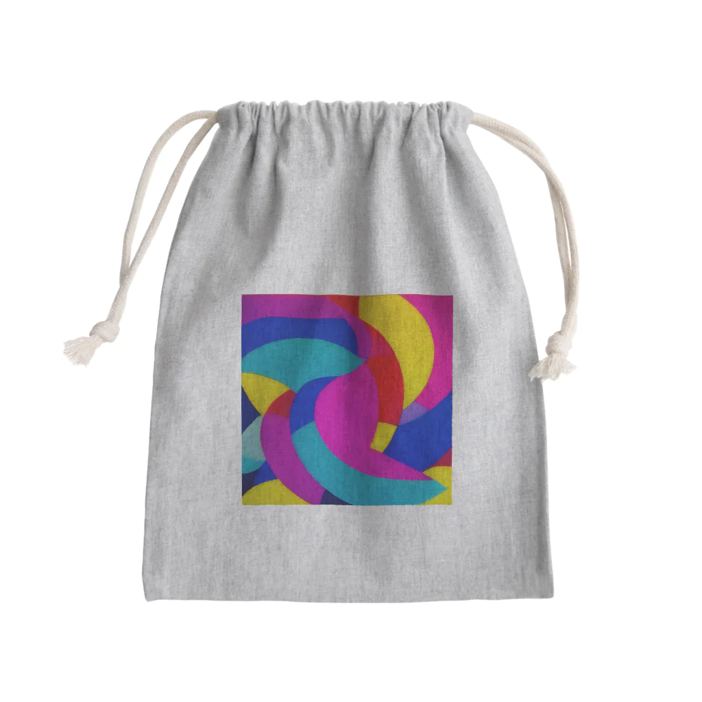 おしゃれなシティグッズの色鮮やかおしゃれアート Mini Drawstring Bag