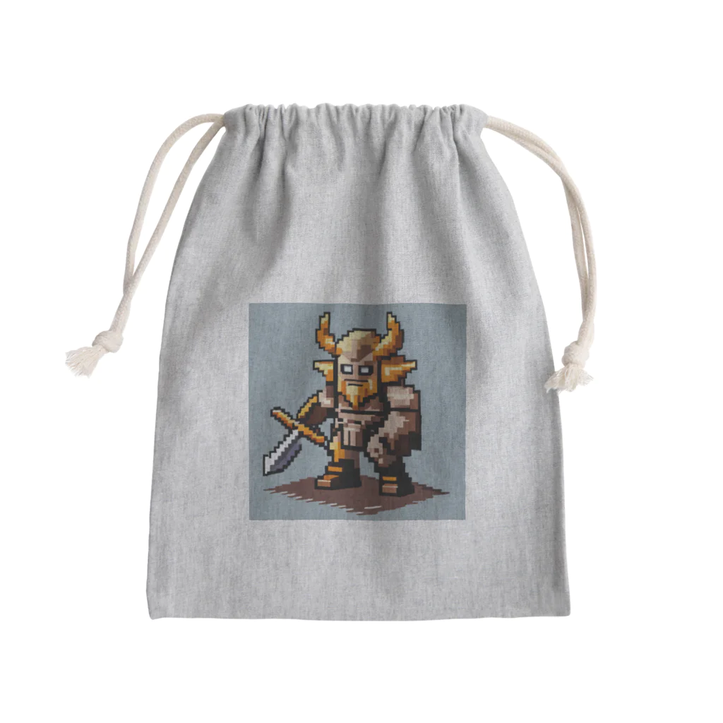 cunissaのドット絵バイキング Mini Drawstring Bag