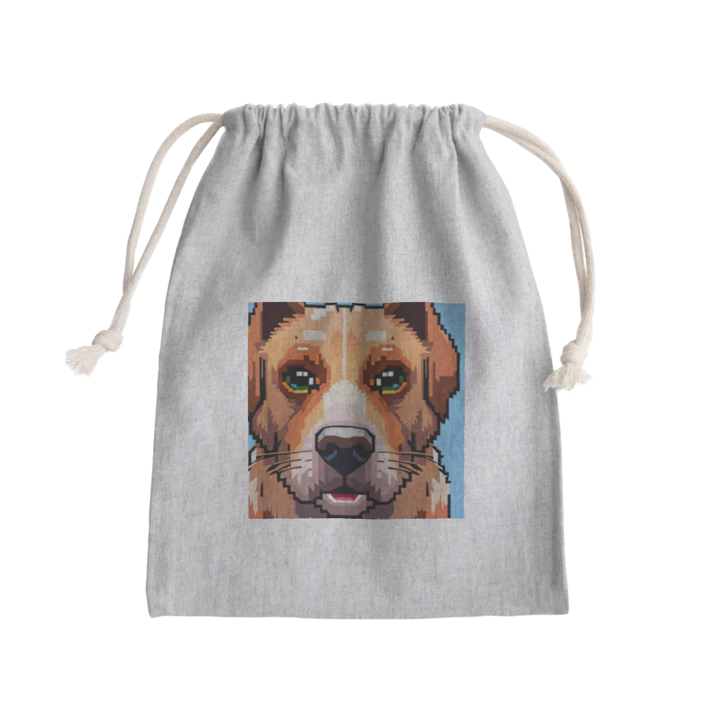 getprizeのドット絵の犬 Mini Drawstring Bag