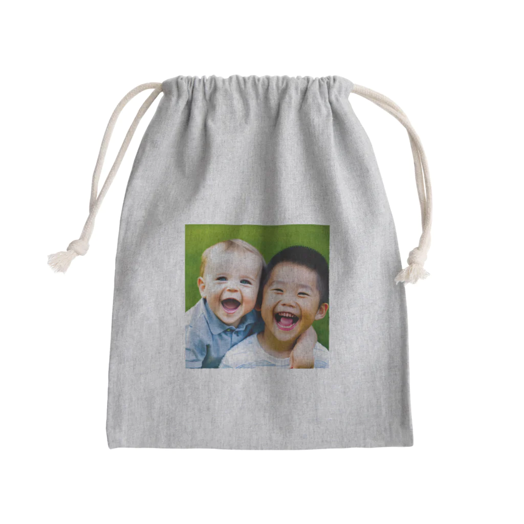 wado_dのかわいい笑顔の子供達 Mini Drawstring Bag