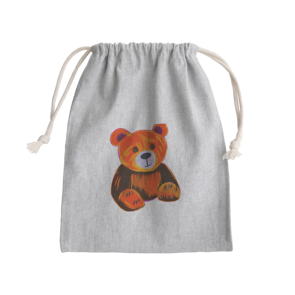 幸せのおすそわけのはらぺこクマさん Mini Drawstring Bag