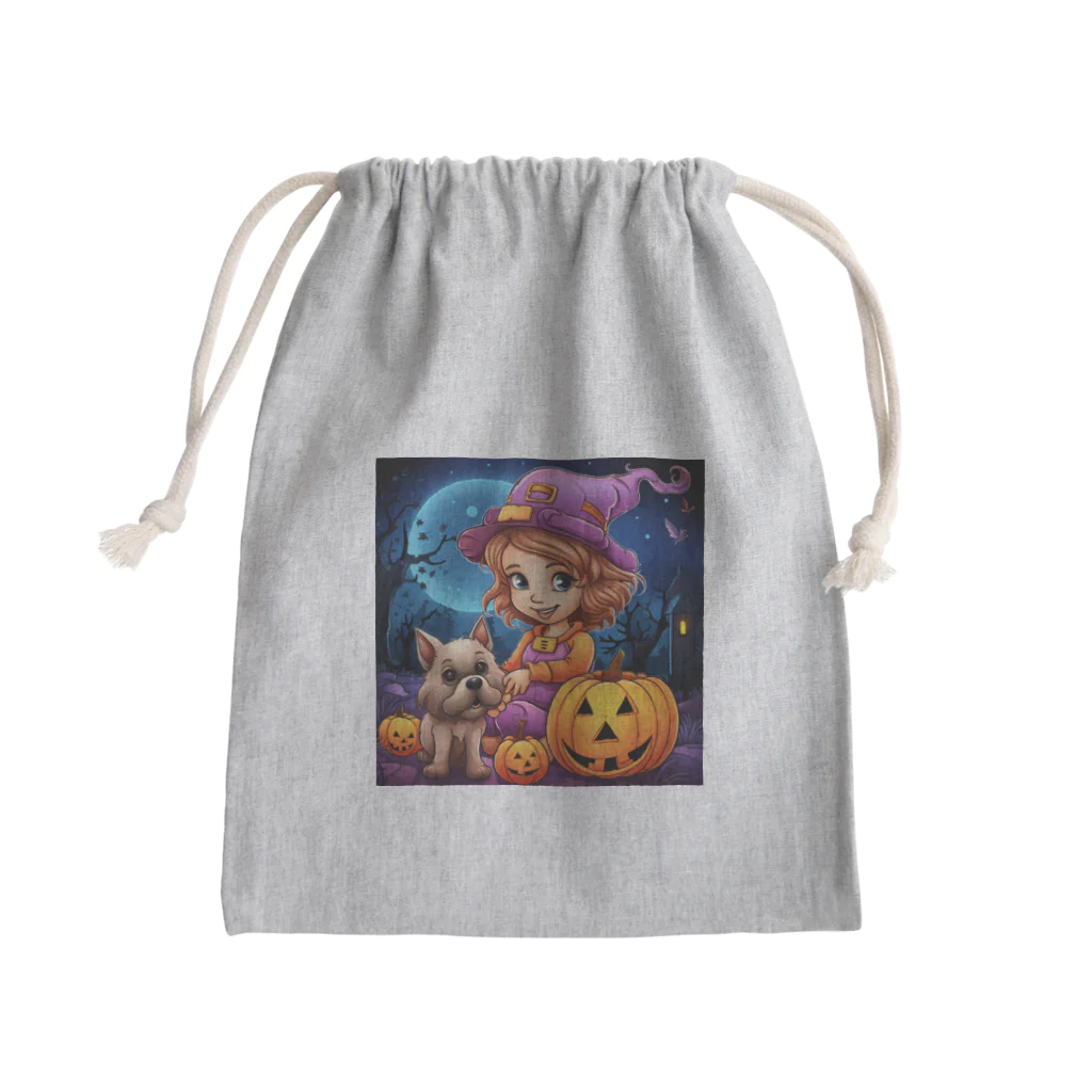 blue_7777　まねきねこショップのハッピーハロイン　愛犬と一緒！ Mini Drawstring Bag