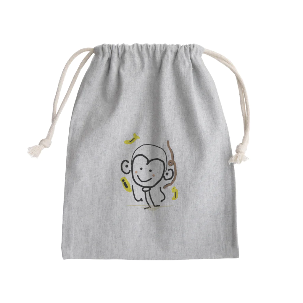 ouhimeのサル Mini Drawstring Bag