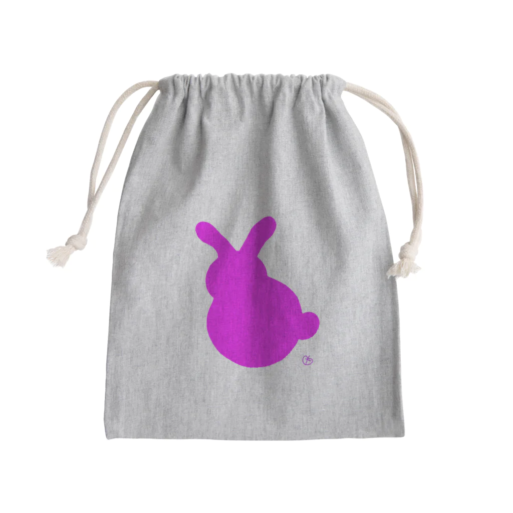 とりの店のうさぎP Mini Drawstring Bag