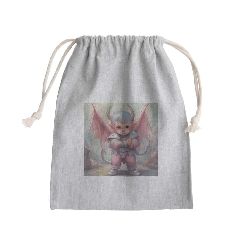 舞七里夜の魔界の子供 Mini Drawstring Bag