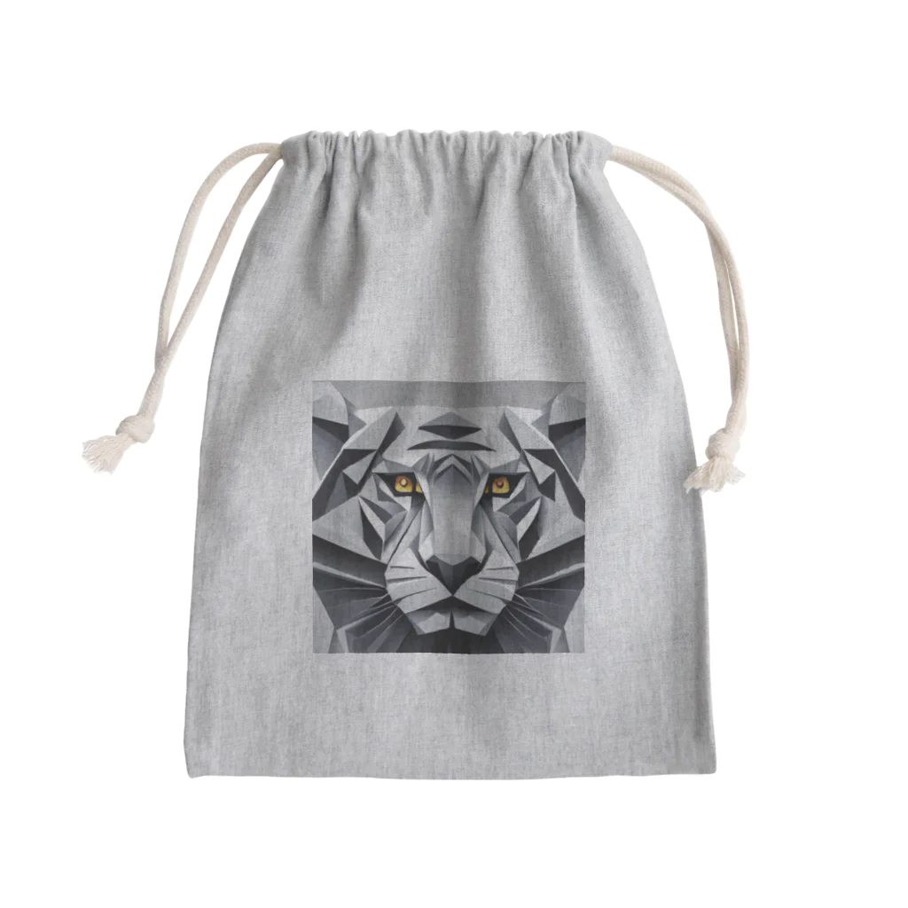 いつも隣に動物たちをのライオン Mini Drawstring Bag