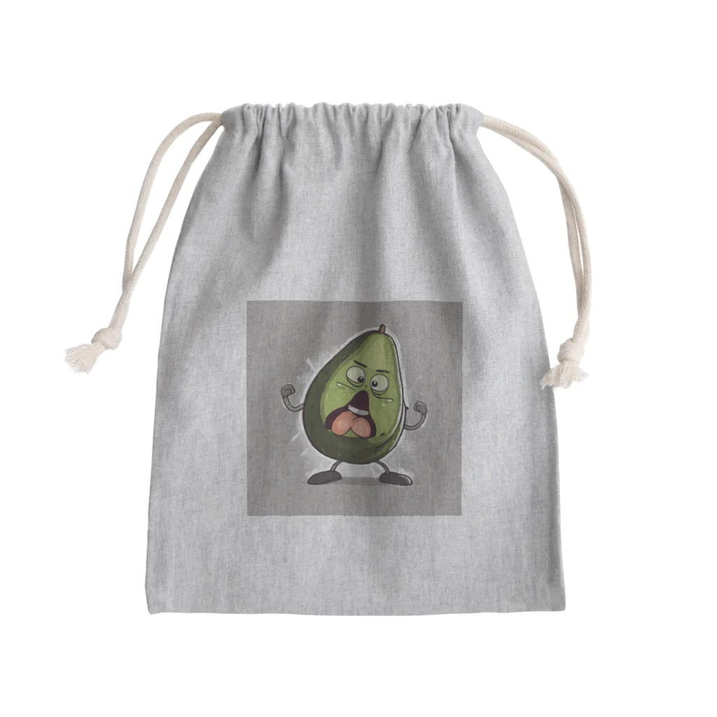 takanori5のアングリーダンシングアボカド Mini Drawstring Bag