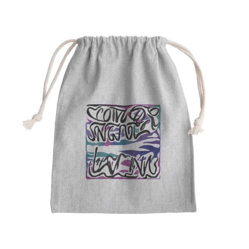 Kousakuin3のロゴ　テキスト Mini Drawstring Bag