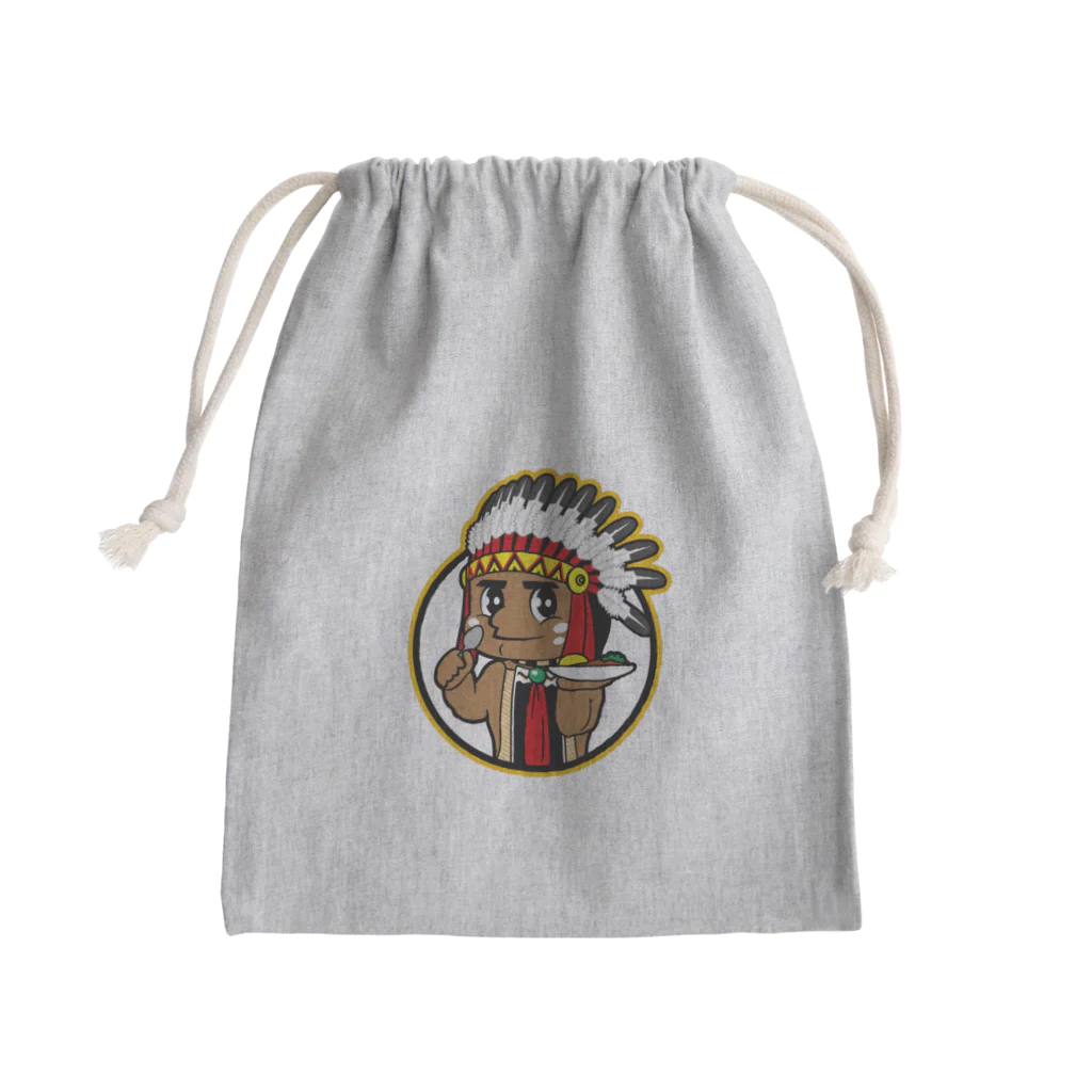 Bad Daddy at SUZURI のゴロチキカリーロゴ Mini Drawstring Bag