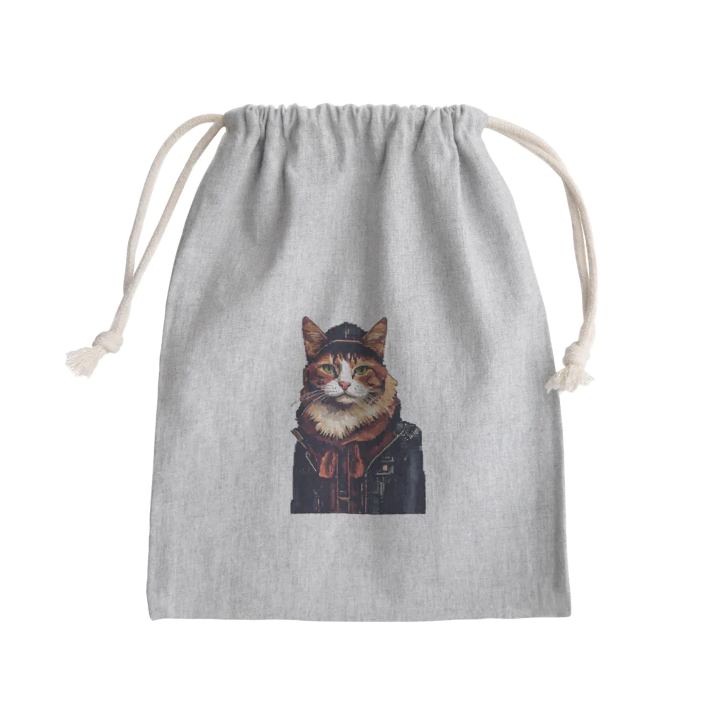 マルヤギのカジュアルコーデ Mini Drawstring Bag