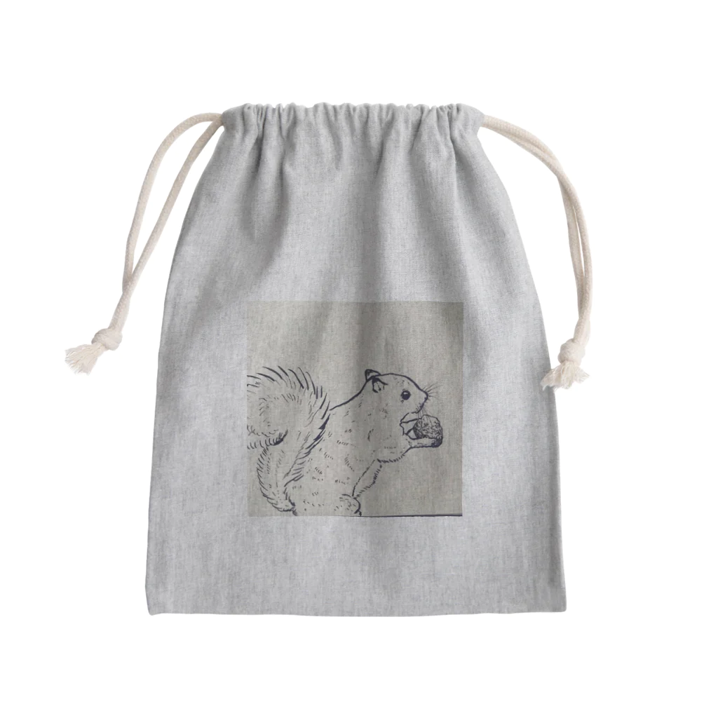 MARIEMONのリス Mini Drawstring Bag