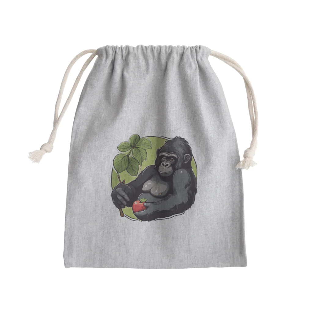 Sticker-Jrのゴリラ「gorugo」の日常 Mini Drawstring Bag