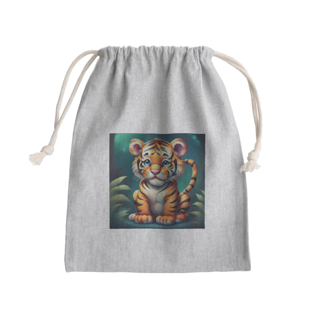 rua-ruc-brzのPretty Tiger Mini Drawstring Bag