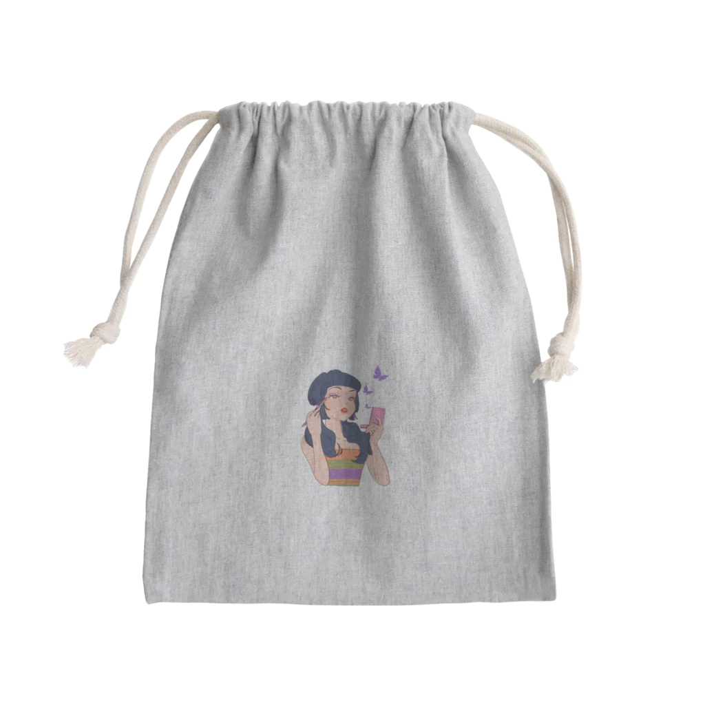 ダリアのコスメ女子 Mini Drawstring Bag