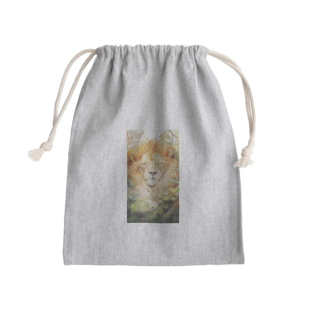 Hayate Kawakami オリジナルの12星座シリーズ獅子座のアイテム Mini Drawstring Bag