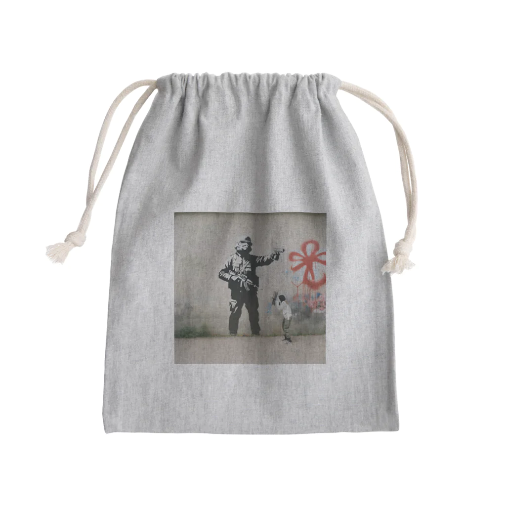 むぎライアンの戦争と平和 Mini Drawstring Bag