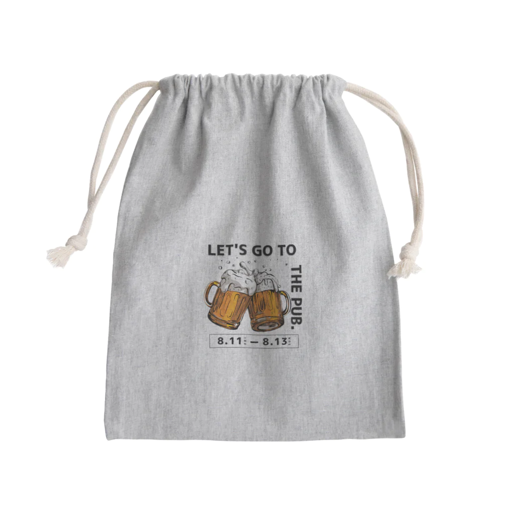 T3 styleのビールを飲もう！ Mini Drawstring Bag