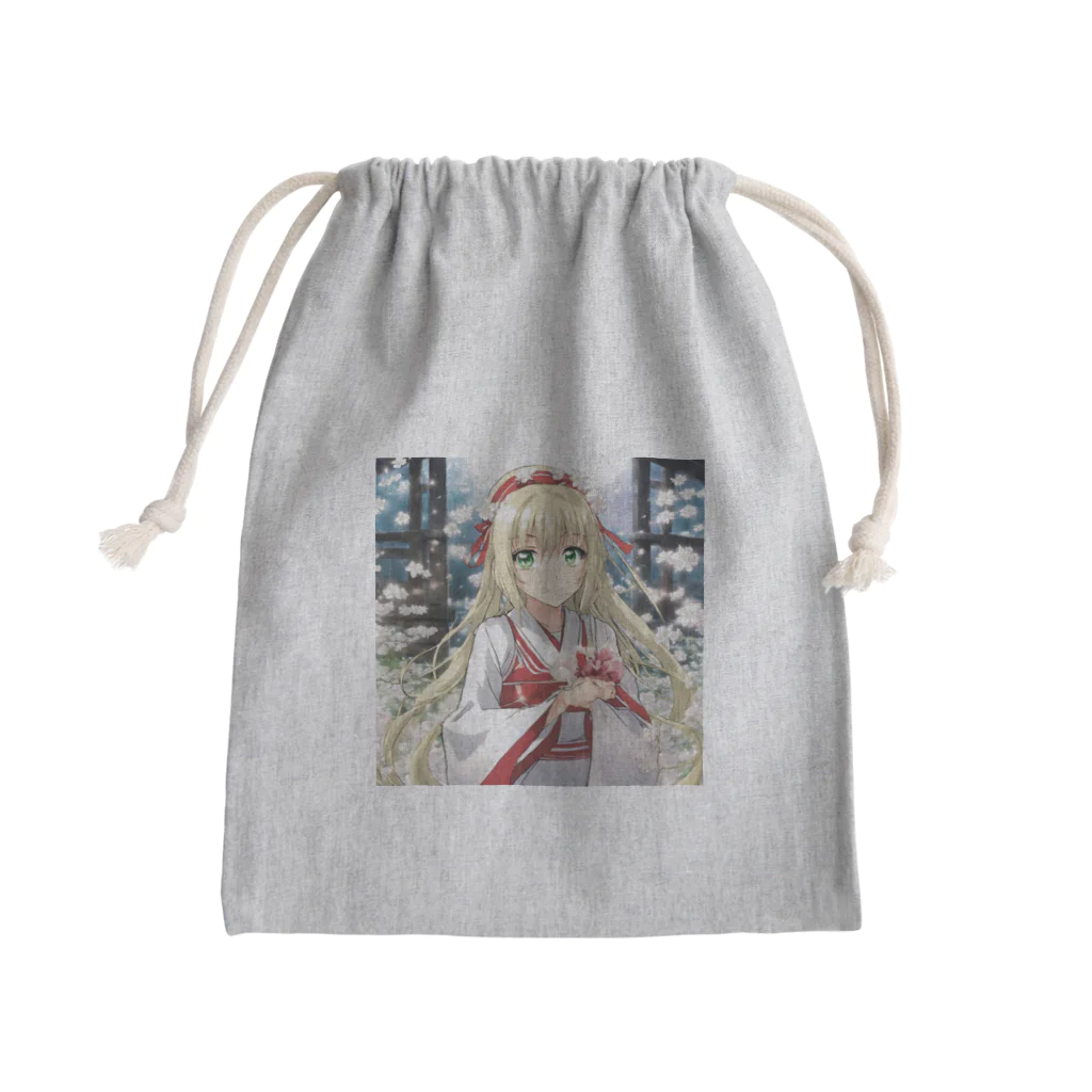 the blue seasonの田辺美晴（たなべ みはる） Mini Drawstring Bag