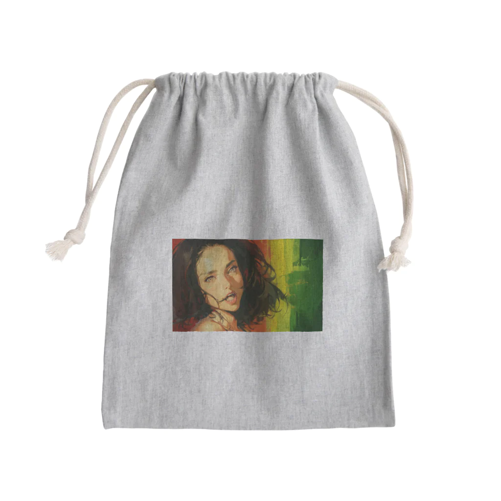 ボンブ映像社のレゲェ女子 Mini Drawstring Bag