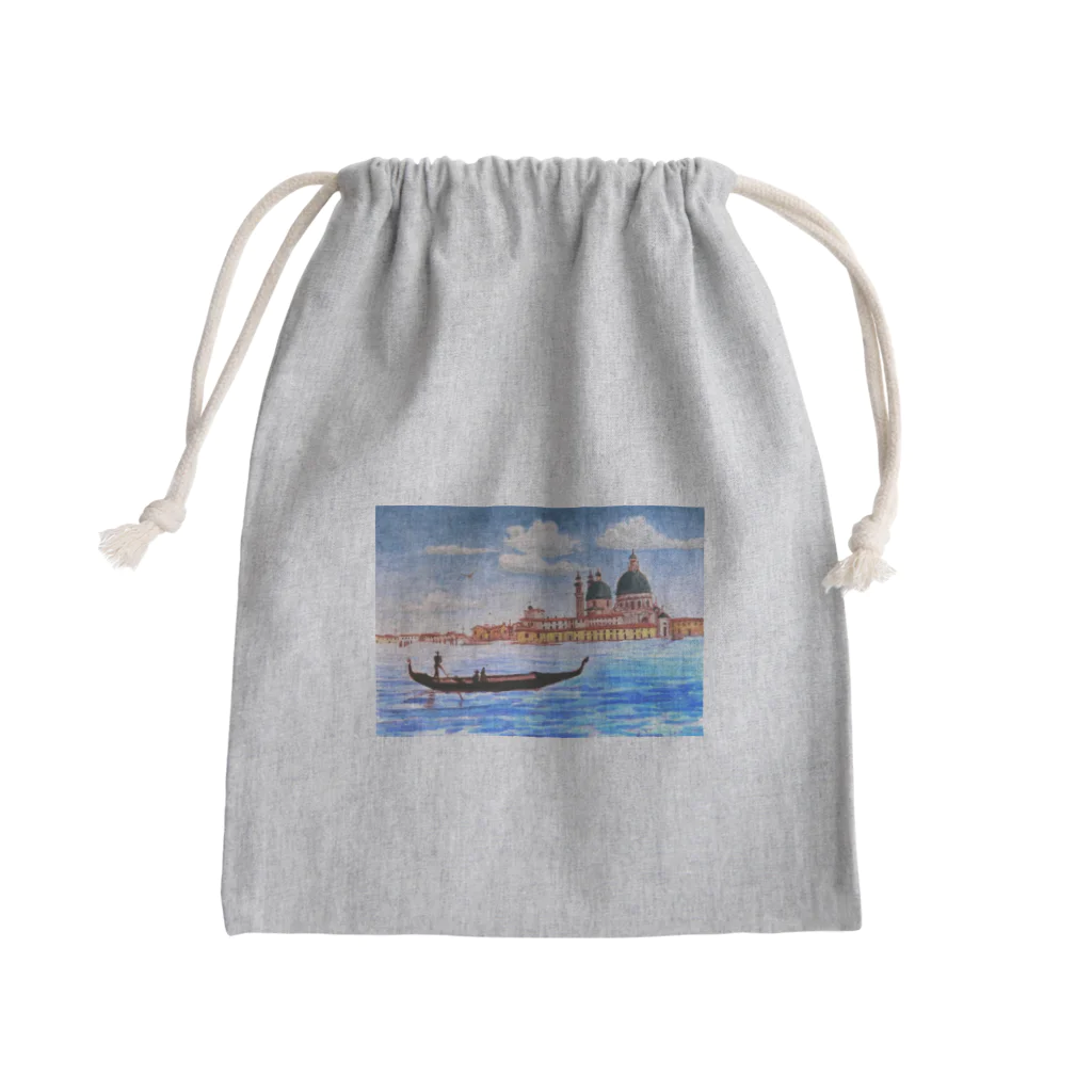 がぶちゃんのベネチア　ゴンドラの風景 Mini Drawstring Bag