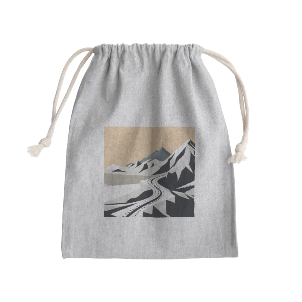 YoMiTの有名な観光スポットイメージ画像： シルクロード（中央アジアから中国まで） Mini Drawstring Bag