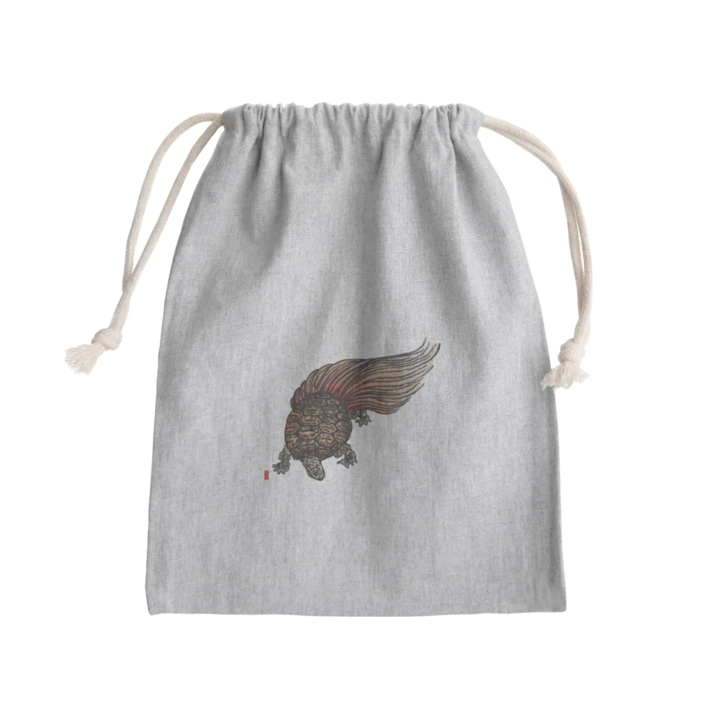 JapaneseArt Yui Shopの蓑亀 Mini Drawstring Bag