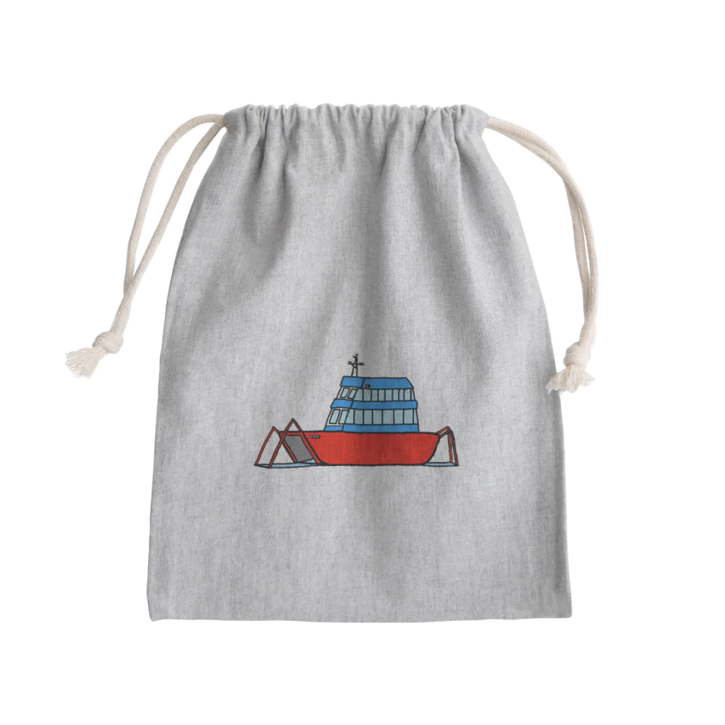 J.の小さなフェリー Mini Drawstring Bag