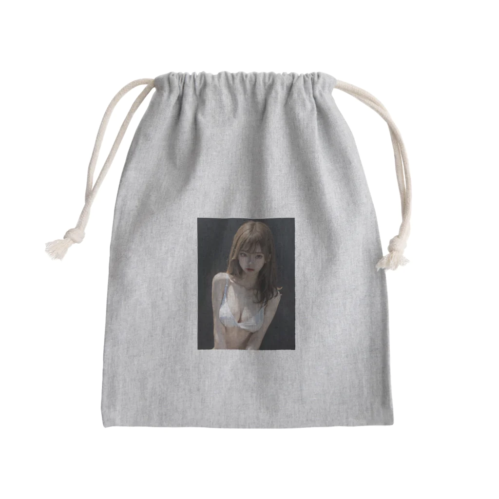 sounya sounyaの美女図鑑（白い服） Mini Drawstring Bag