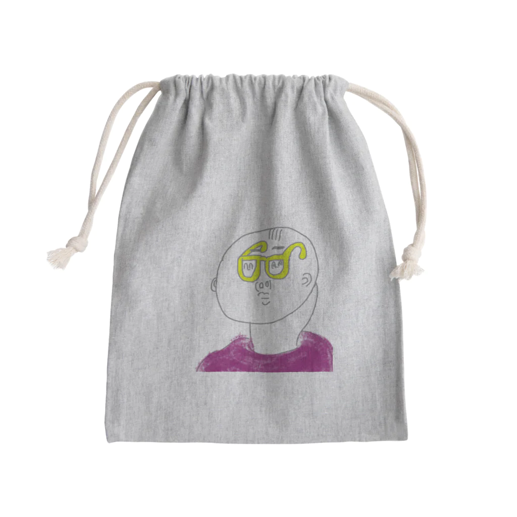 ナホキャラショップのメガネの人 Mini Drawstring Bag